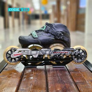 اسکیت سرعت بونت مدل Enduro سایز ۳۵.۵ رنگ مشکی ترک نقره ای – طراحی پیشرفته برای عملکرد بهتر در سرعت